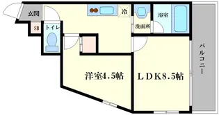BLDK THATER【9階】の間取り