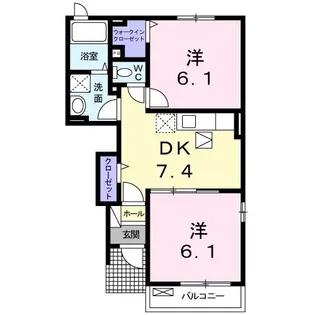 belle maison 箸蔵【1階】の間取り