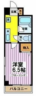 大竹ハイツ2【2階】の間取り