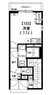 リブリ・たんぽぽ【1階】の間取り