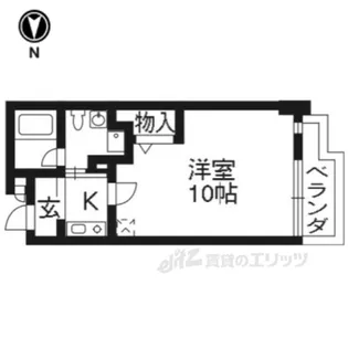 アクエルド御所北【3階】の間取り