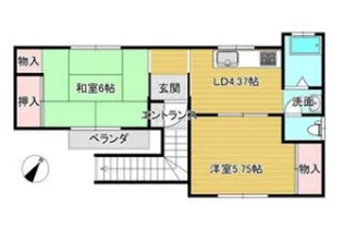 ヴィライースト(Villa East)【2階】の間取り