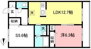ラウレア【1階】の間取り