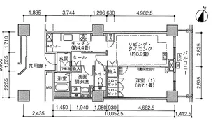 Jタワー西大井【12階】の間取り