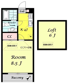 サンヴィアーレNAKAI【2階】の間取り