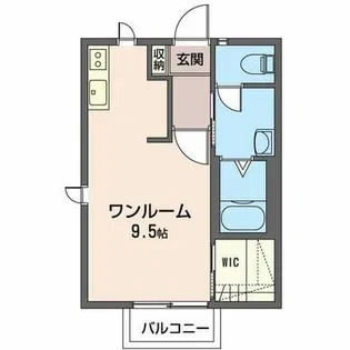 アクシス A【1階】の間取り