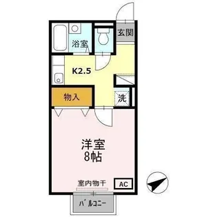 プレミール水主町 A棟【2階】の間取り