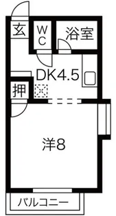 サンライフ高浜【1階】の間取り
