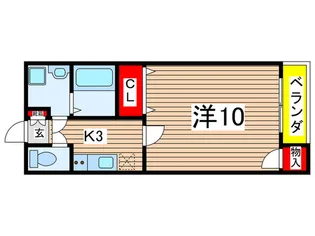 クレスト長束【2階】の間取り