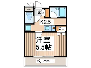 メリ-南林間【1階】の間取り