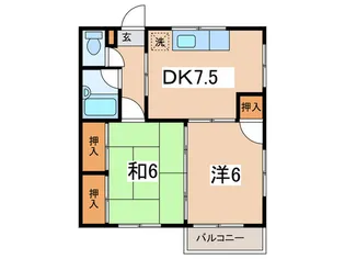 ハイツウエストヒル【2階】の間取り