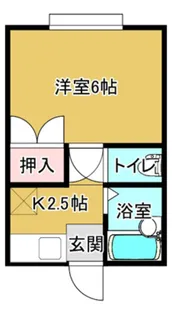 パレスウエスト【1階】の間取り