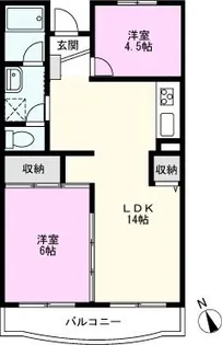 南流山グリーンハイツ【4階】の間取り