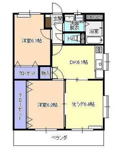 チェリーブラッサムI【1階】の間取り
