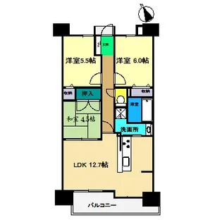 アルファステイツ宝永町桜館(503)【5階】の間取り