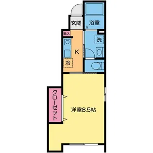 コリンクレールB【1階】の間取り