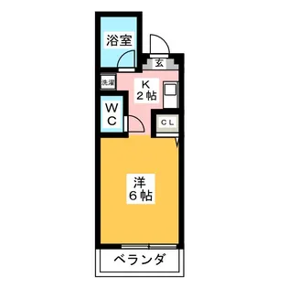 ヴェルドミール清和II【2階】の間取り