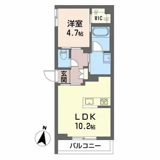 Studiare(ストゥディアーレ)【3階】の間取り