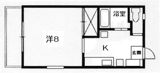 米満ハイツI号棟【1階】の間取り