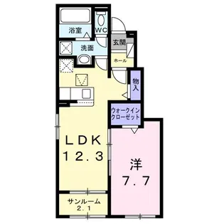 ペール【1階】の間取り