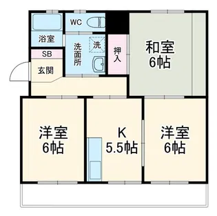 嘉悦マンション【1階】の間取り