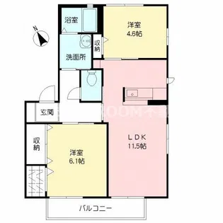 シティパル【2階】の間取り