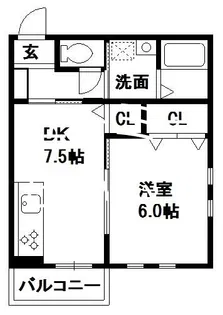 ベルクロシェット【1階】の間取り