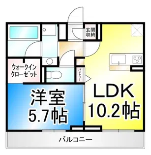 ヘシレ中御所【3階】の間取り