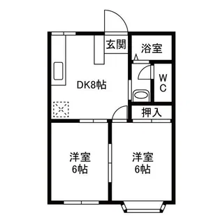 エクセレント日野【1階】の間取り