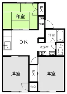 ワタラセステーションプラザA【1階】の間取り