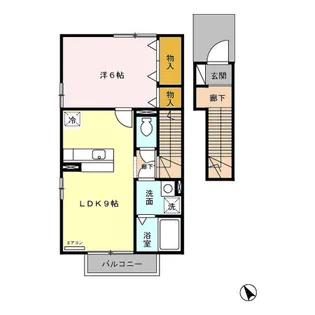 グリーン那須B【2階】の間取り