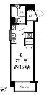 アパートメント高野3号棟【5階】の間取り