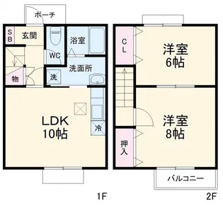 茨城県日立市滑川町3【一戸建】の間取り