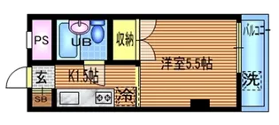 ハイツ杉山【4階】の間取り