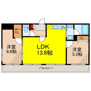 Nord Est【4階】の間取り
