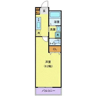 アリュール愛宕橋【2階】の間取り