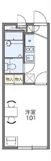 レオパレスApricot【1階】の間取り