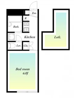 レオパレスCasaAvenueIII【1階】の間取り