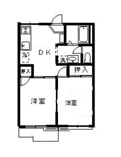 ユーパレス【1階】の間取り