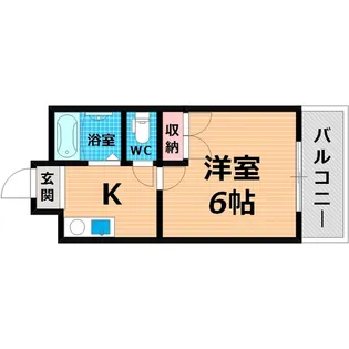大阪府大阪市城東区今福東2【マンション】の間取り