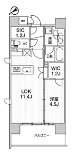 DUE入谷III【2階】の間取り