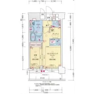 プレサンス西九条シティベイ【10階】の間取り