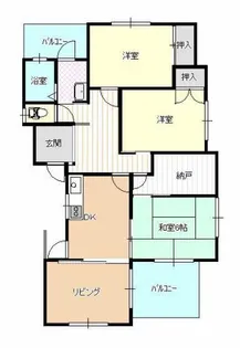 グランベール後河原【2階】の間取り