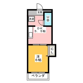ハイツコスモス【4階】の間取り