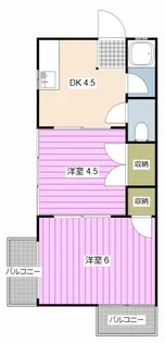 フォーブル内野【1階】の間取り