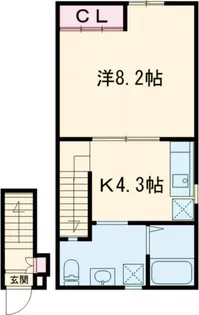 ラニモアナ高梨【2階】の間取り