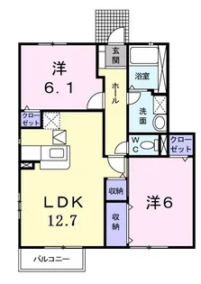 グランパレス III【1階】の間取り