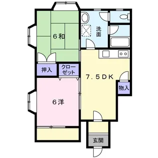 エターナル21【1階】の間取り