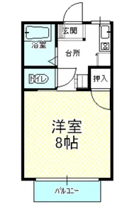 セラピートクヤマ【1階】の間取り
