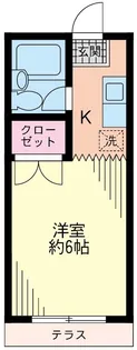 神奈川県横浜市金沢区釜利谷東1【アパート】の間取り